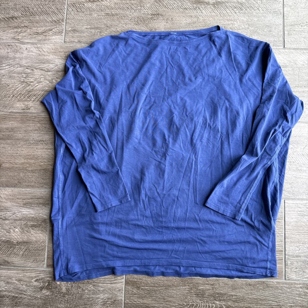 Lululemon Love Tee Relaxed Fit Long Sleeve Royal Blue See Measurements